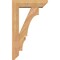 Ekena Millwork Balboa Slat Smooth Bracket w/ Offset Brace, Western Red Cedar, 5 1/2"W x 18"D x 30"H BKT0604X18X30BOA06SWR - alternate 4